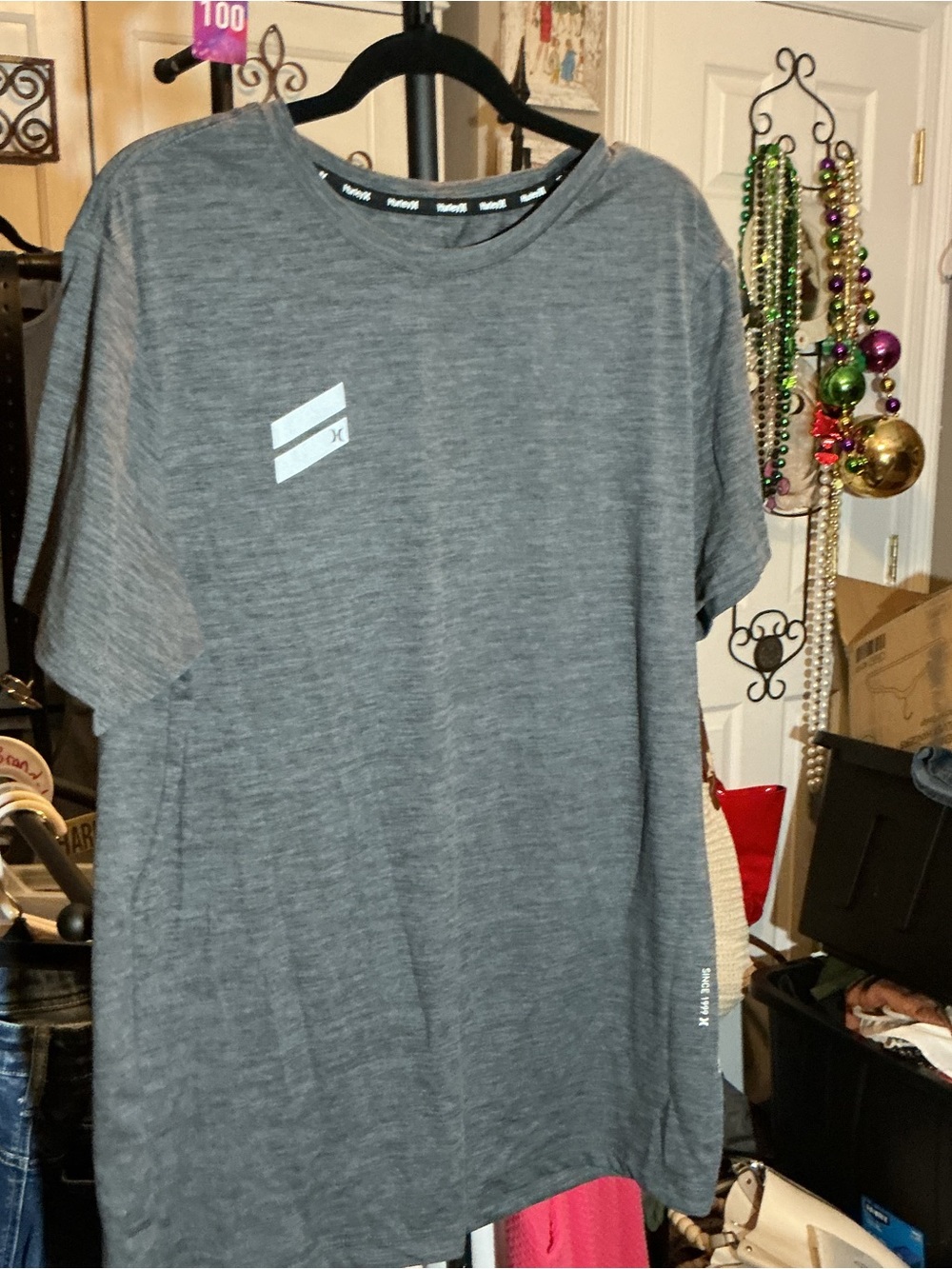 Hurley Gray Short Sleeve Performance Tee